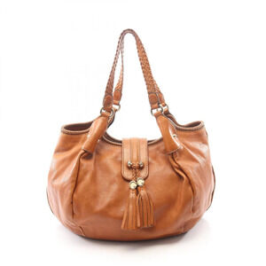 GUCCI Brown Leather Shoulder Bag